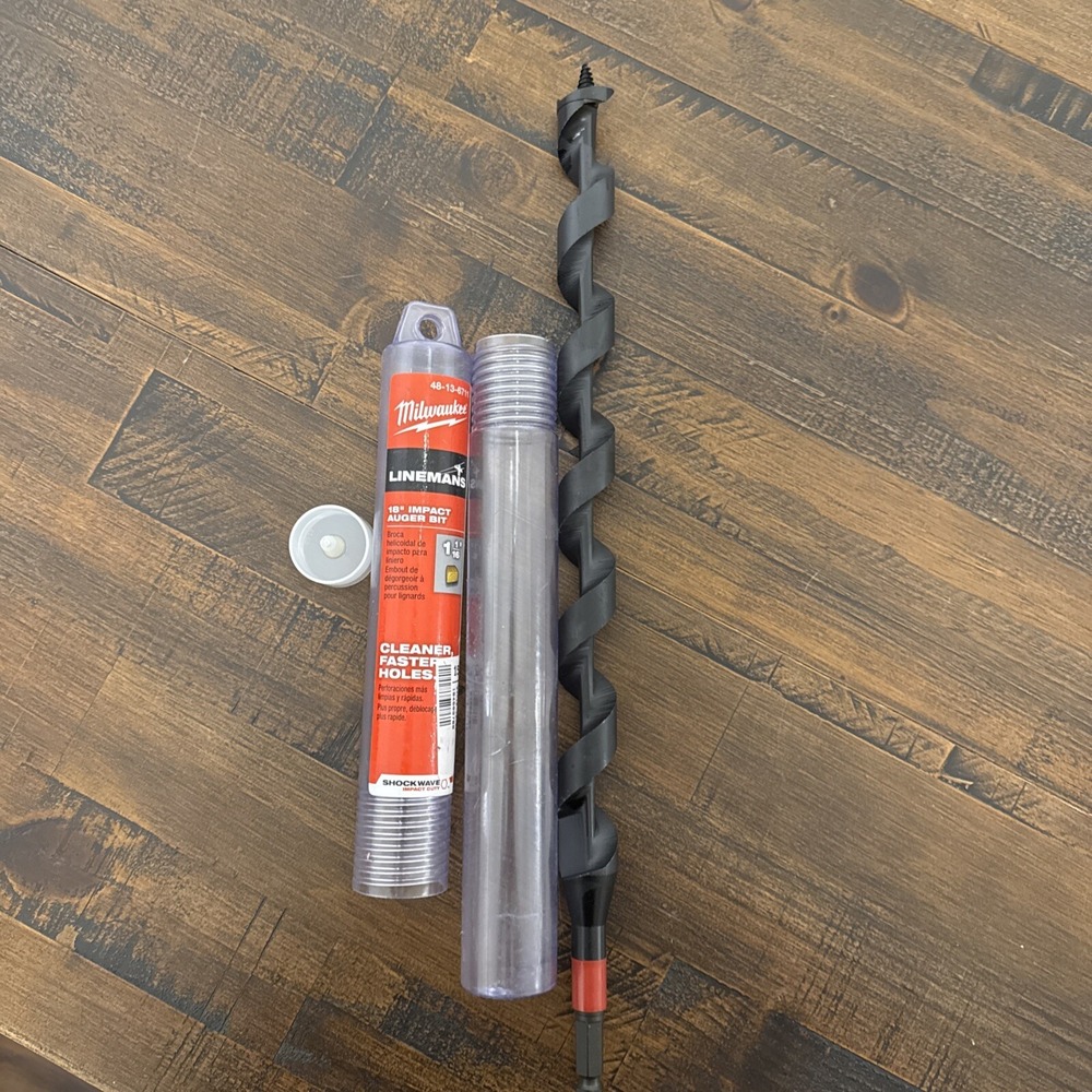Milwaukee 48-13-6711 1-1/16 in x 18 in SHOCKWAVE Linemans Impact Auger Drill Bit
